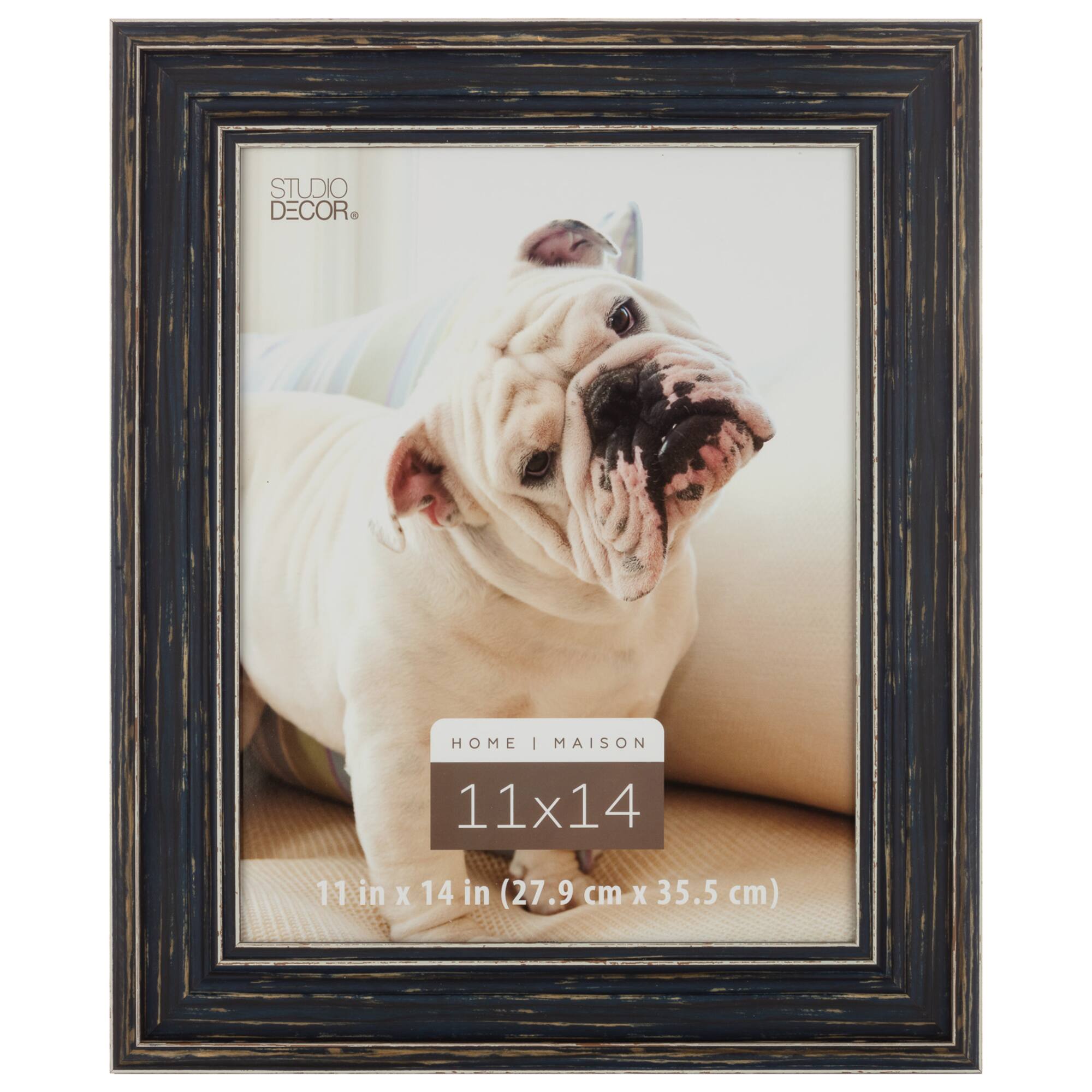 Home 11" x 14" Distressed Blue Frame by Studio Décor®